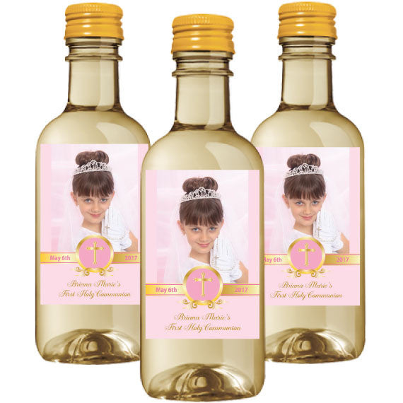 Photo Communion Mini Wine Label
