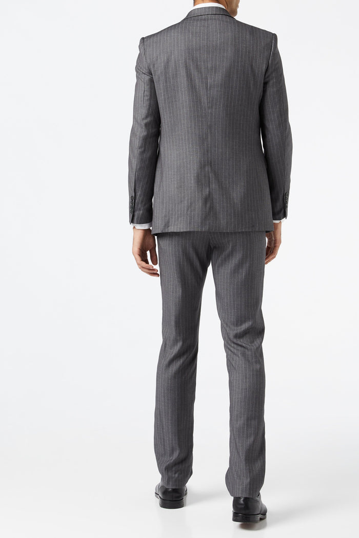 PIN STRIPE GREY SUIT