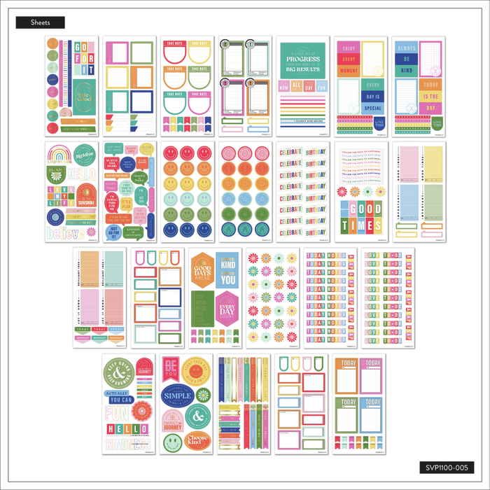 Planner Essentials - Mega Value Pack Stickers - 100 Sheets