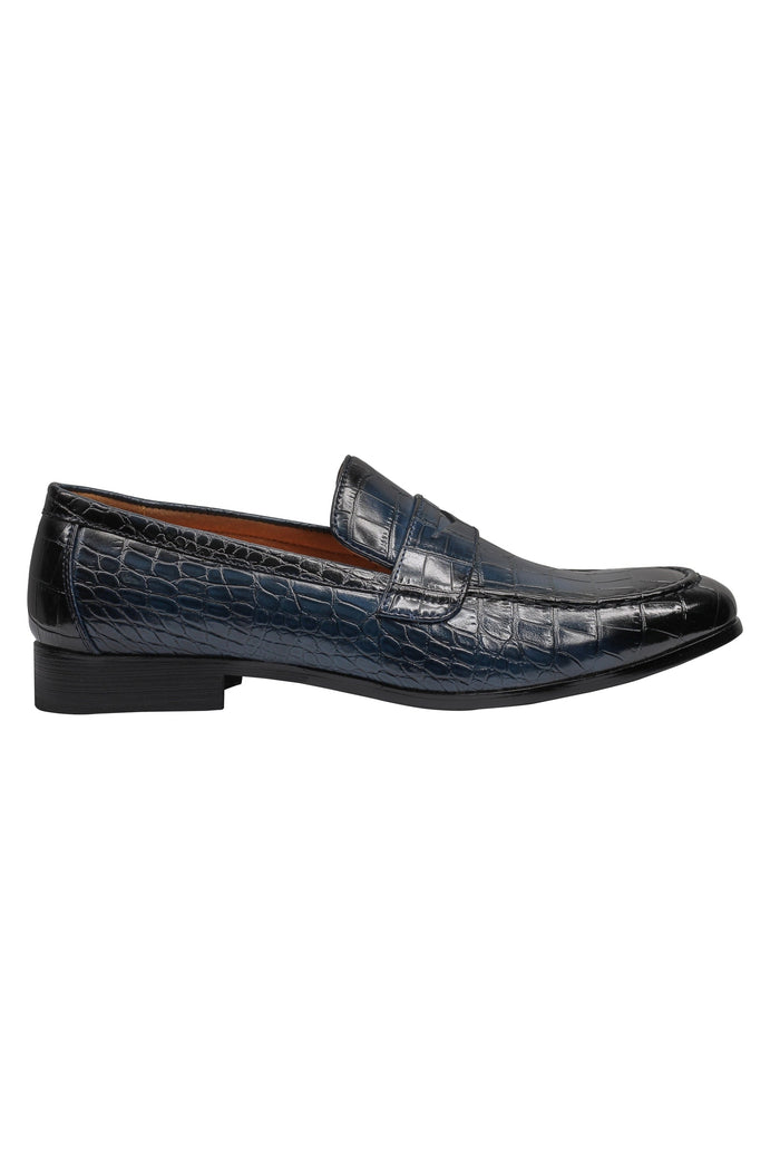 PRINTED PENNY LOAFERS