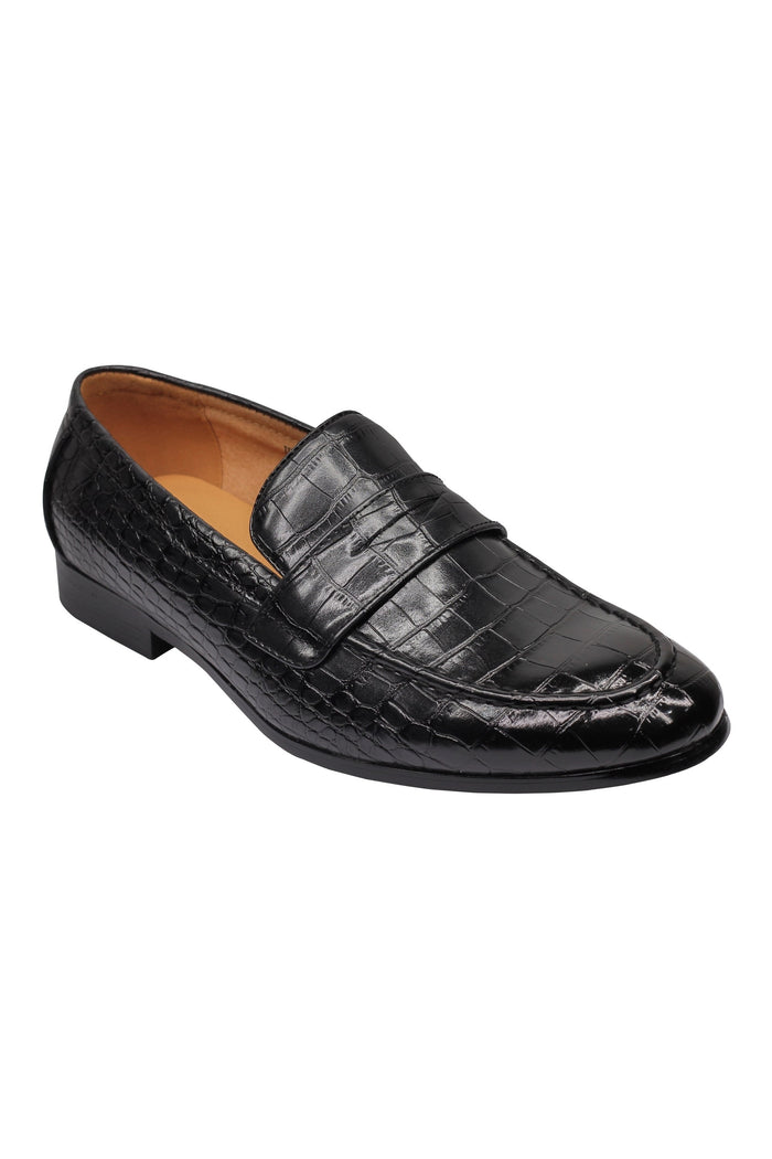 PRINTED PENNY LOAFERS