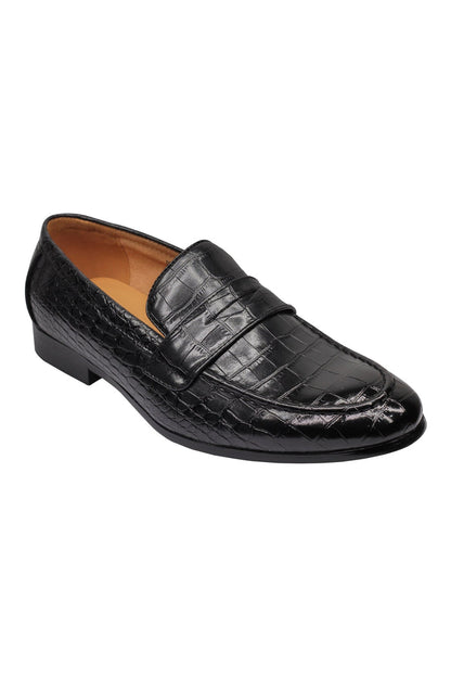 PRINTED PENNY LOAFERS