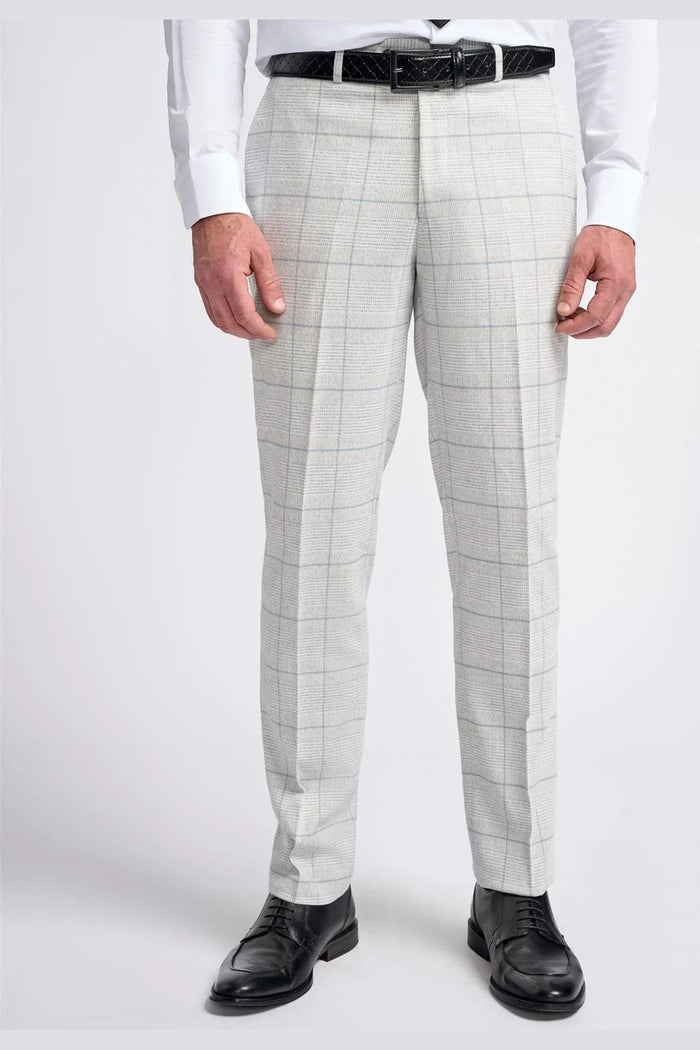 RADHIKA MENS SLIM FIT WHITE THREE PIECE SUIT