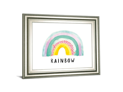 Rainbow Joy By Joelle Wehkamp - Framed Print Wall Art - White