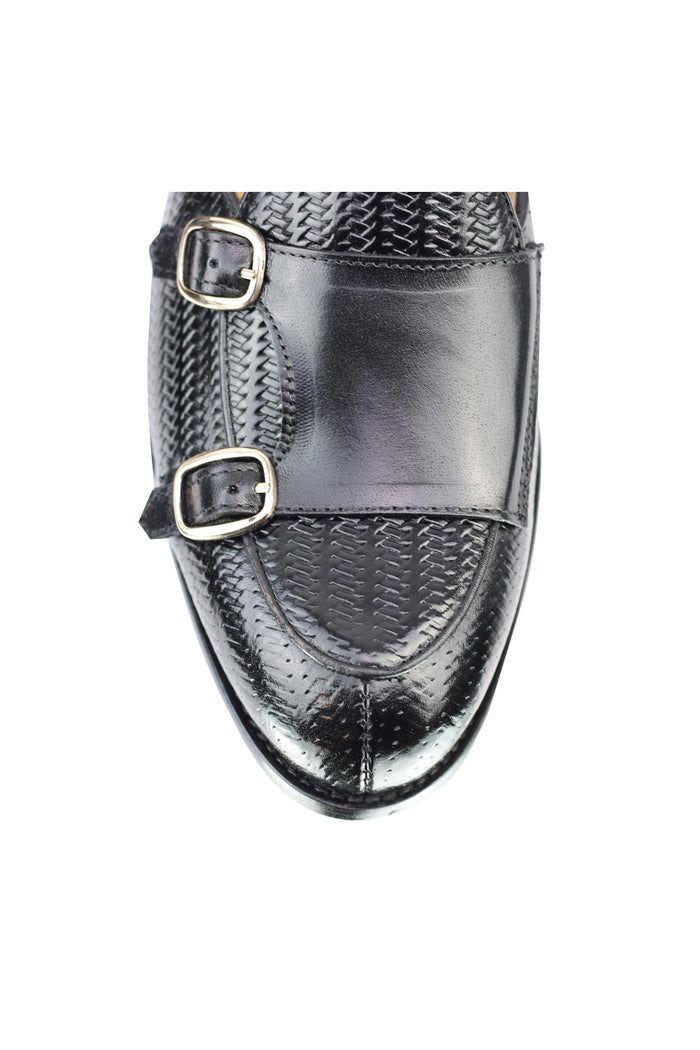 Real Leather Double Monk Strap Loafer