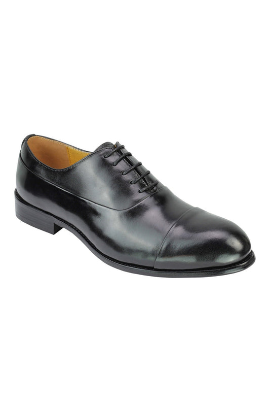 Real Leather Formal Lace up Black