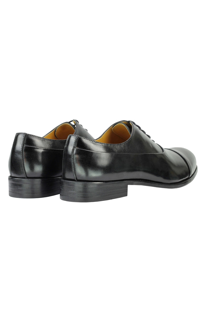 Real Leather Formal Lace up Black