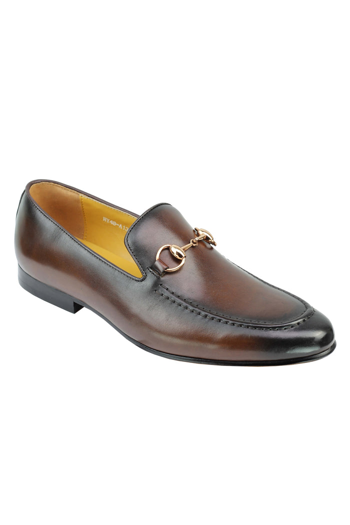 Real Leather Horse bit Snaffel Loafers