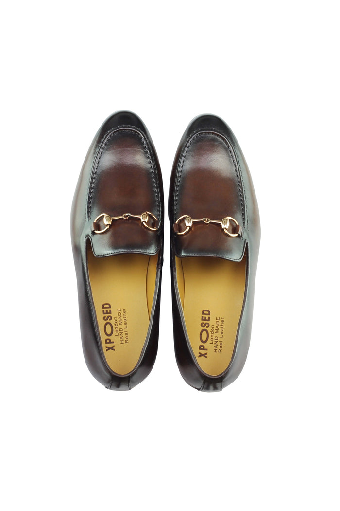 Real Leather Horse bit Snaffel Loafers