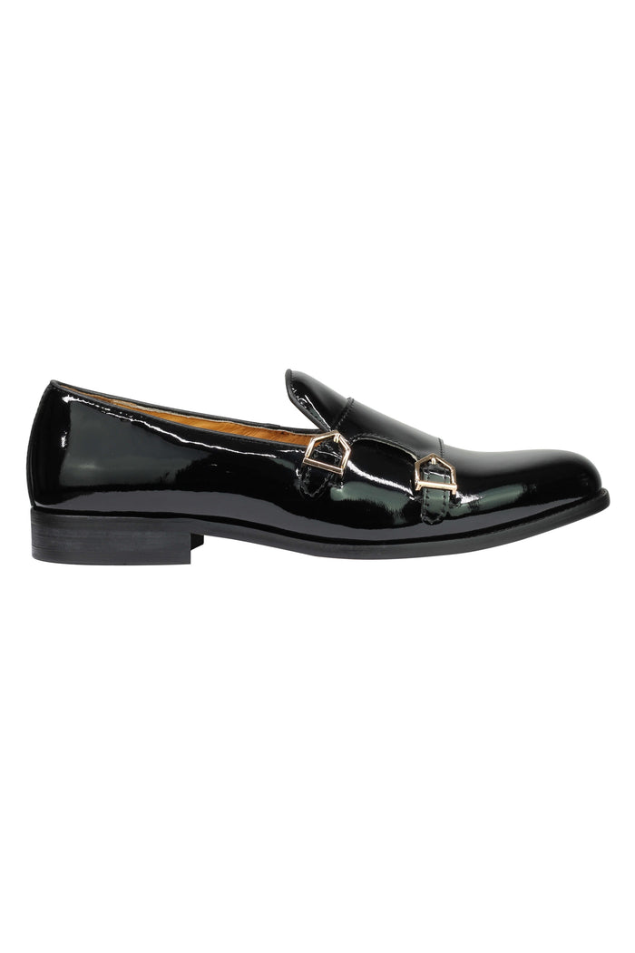 Real Leather Shiny Loafers Slip Ons