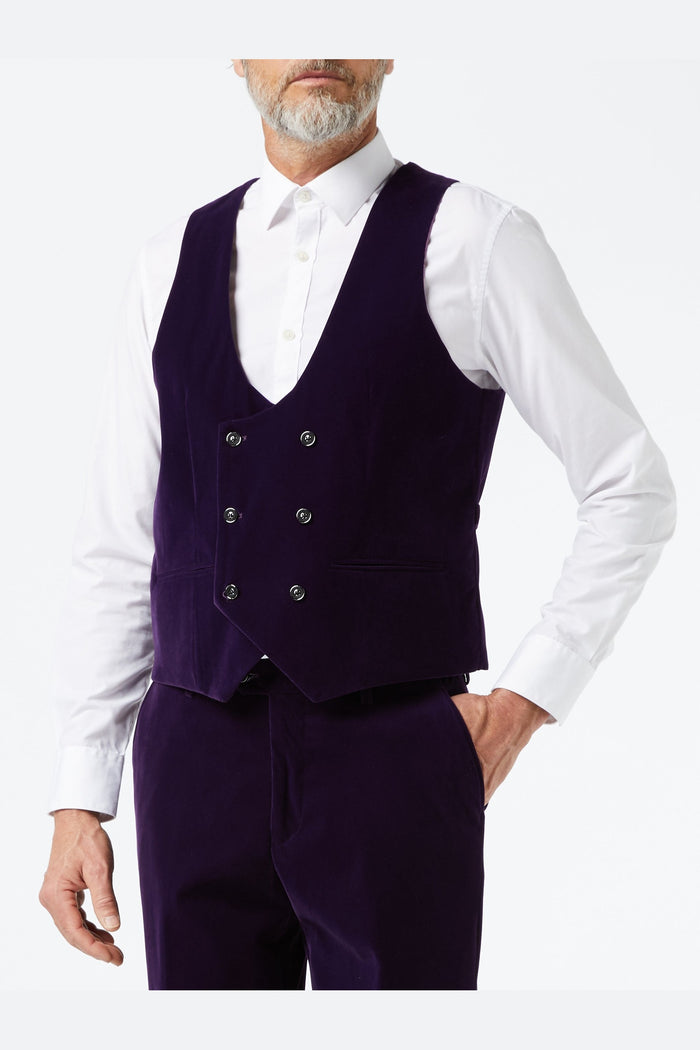 Ricky - Purple Velvet 3 Piece Wedding Suit