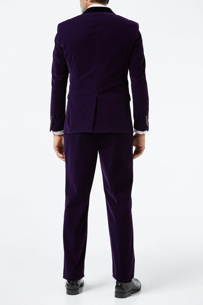 Ricky - Purple Velvet 3 Piece Wedding Suit