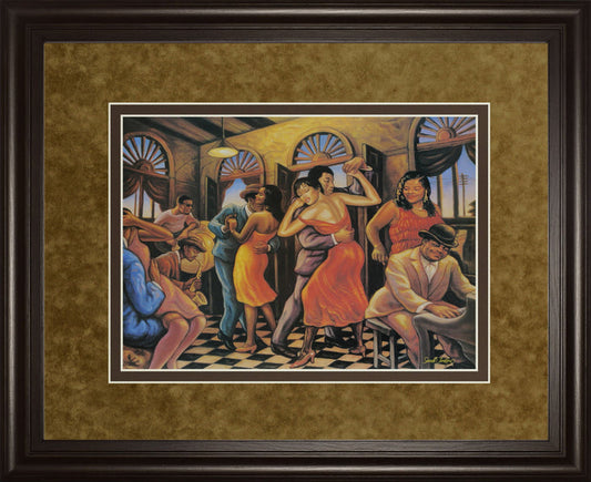 Roadhouse By Sarah Jenkins - Framed Print Wall Art - Light Brown