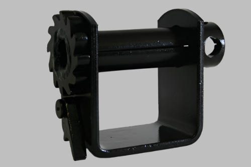 Rudco Strap Winch - 4 inch - Right Hand Side - Roll Off Truck, Roll Off Trailer, Dump & Lugger Truck Parts
