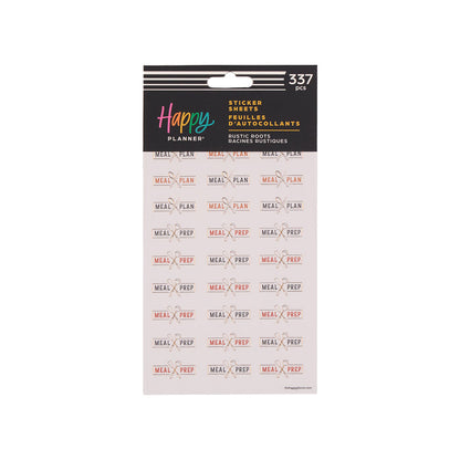 Rustic Roots Meal Planning - 10 Sticker Sheets