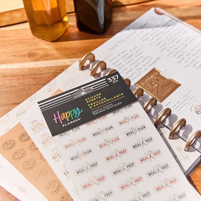 Rustic Roots Meal Planning - 10 Sticker Sheets
