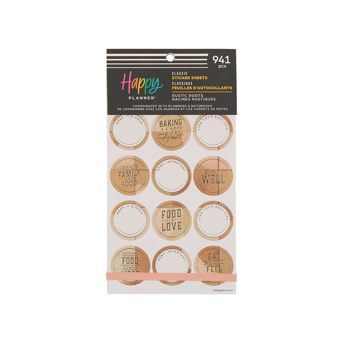 Rustic Roots Meal Planning - Value Pack Stickers