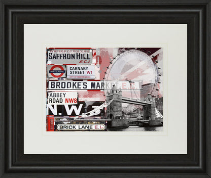 Saffron Hill By Andrew Cotton - Framed Print Wall Art - Gray