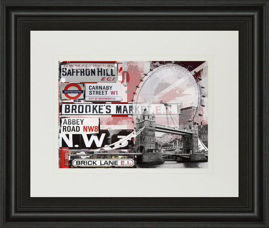 Saffron Hill By Andrew Cotton - Framed Print Wall Art - Gray
