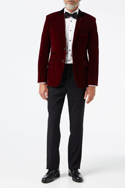 SAM - Burgundy Velvet Blazer