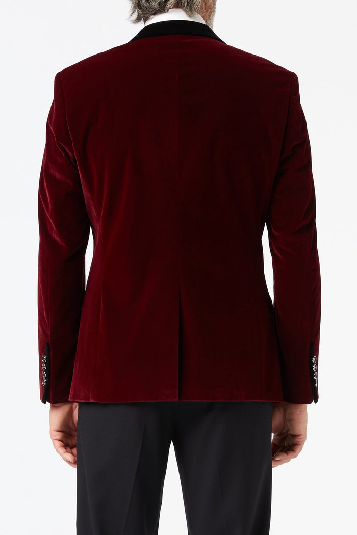 SAM - Burgundy Velvet Blazer