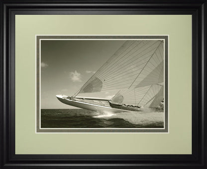 Sea Spray Il By Michael Kahn - Framed Print Wall Art - Gray
