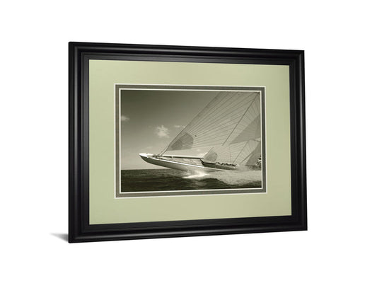 Sea Spray Il By Michael Kahn - Framed Print Wall Art - Gray