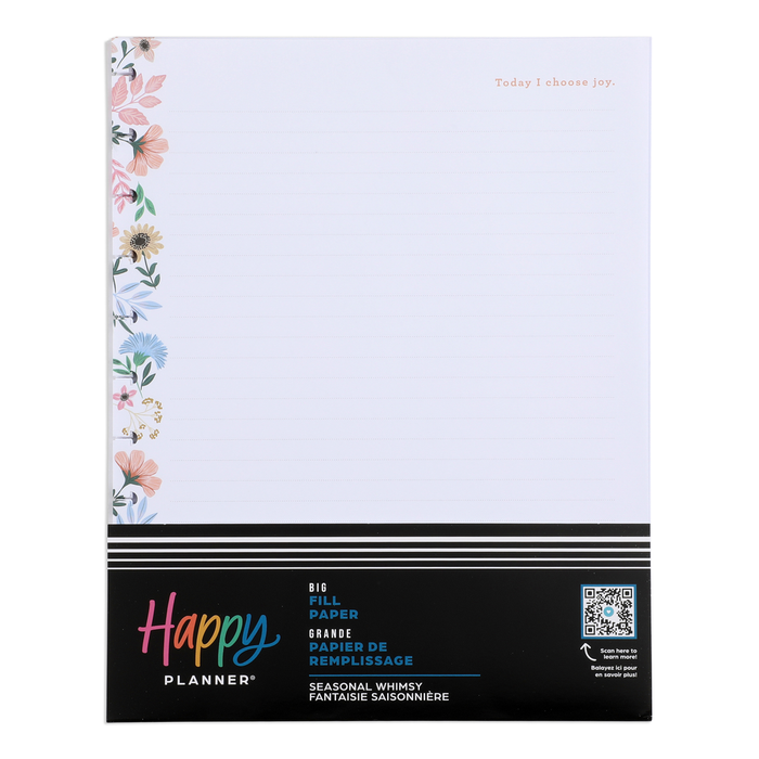 Seasonal Whimsy - Dotted Lined Big Filler Paper - 40 Sheets