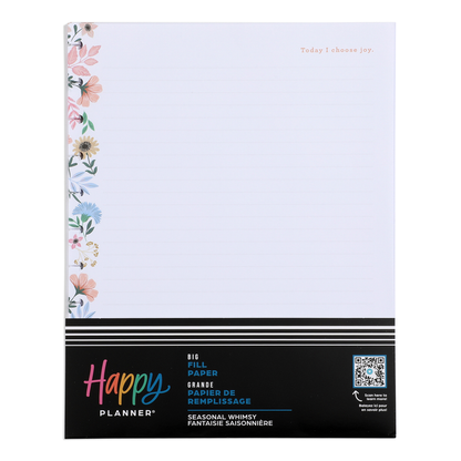 Seasonal Whimsy - Dotted Lined Big Filler Paper - 40 Sheets