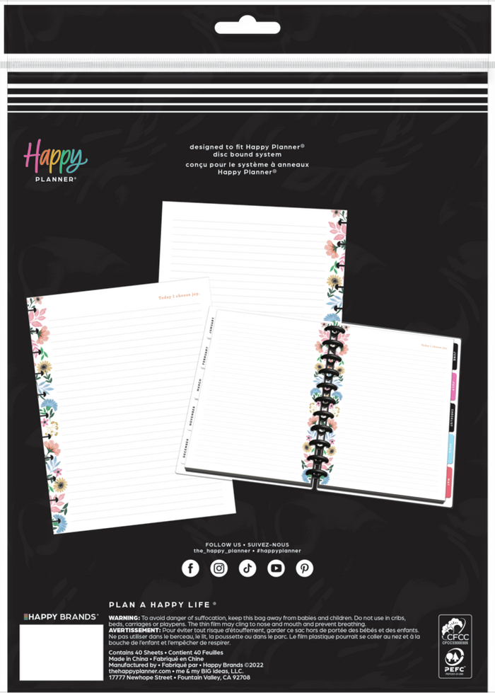 Seasonal Whimsy - Dotted Lined Big Filler Paper - 40 Sheets