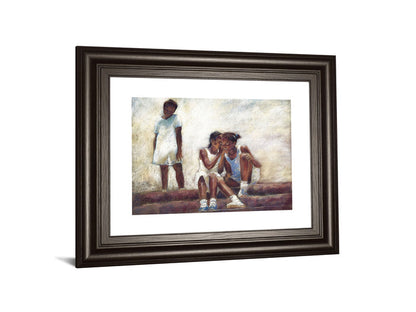 Secrets By Sharon Wilson - Framed Print Wall Art - Beige