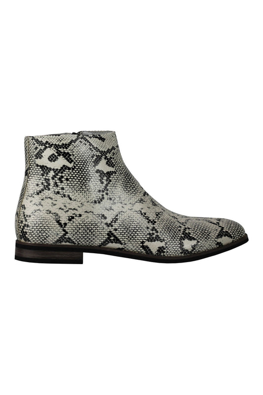 SHINY FAUX LEATHER PRINTED SHOES
