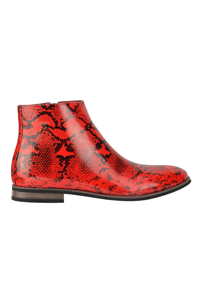 SHINY FAUX LEATHER PRINTED SHOES
