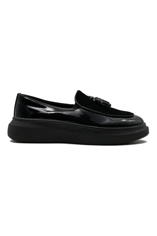 SHINY TASSEL LOAFERS
