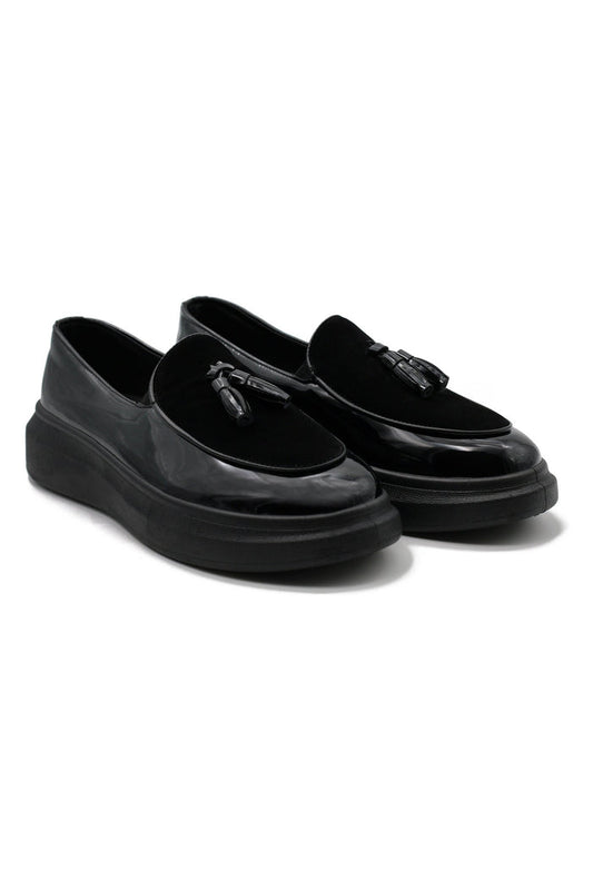 SHINY TASSEL LOAFERS