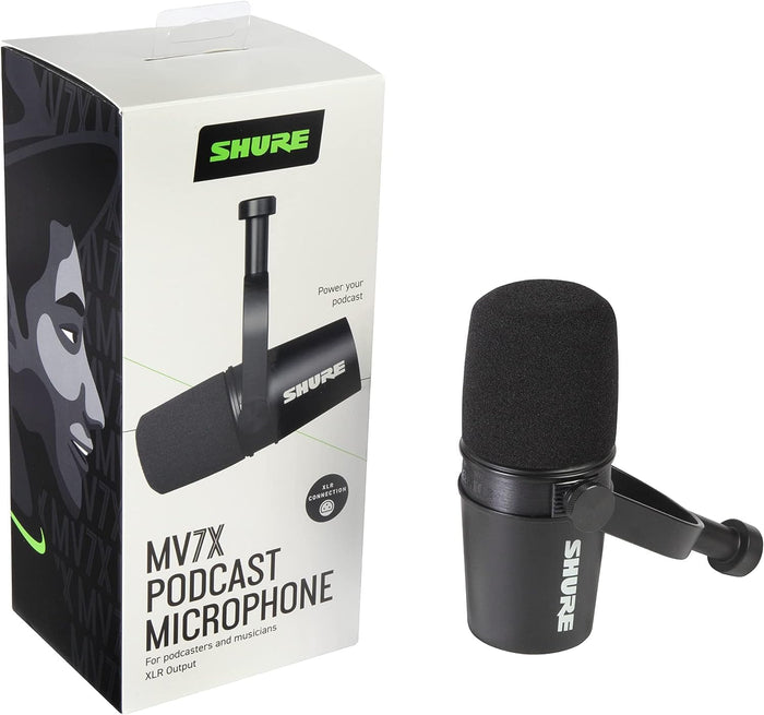 Shure MV7X Podcast XLR Microphone - electronicsexpo.com - Microphones