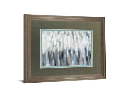 Silver Rain By Karen Lorena Parker - Framed Print Wall Art - Dark Gray