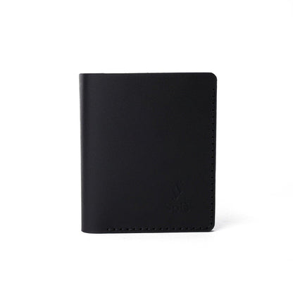 Slim black leather wallet - Spiš.