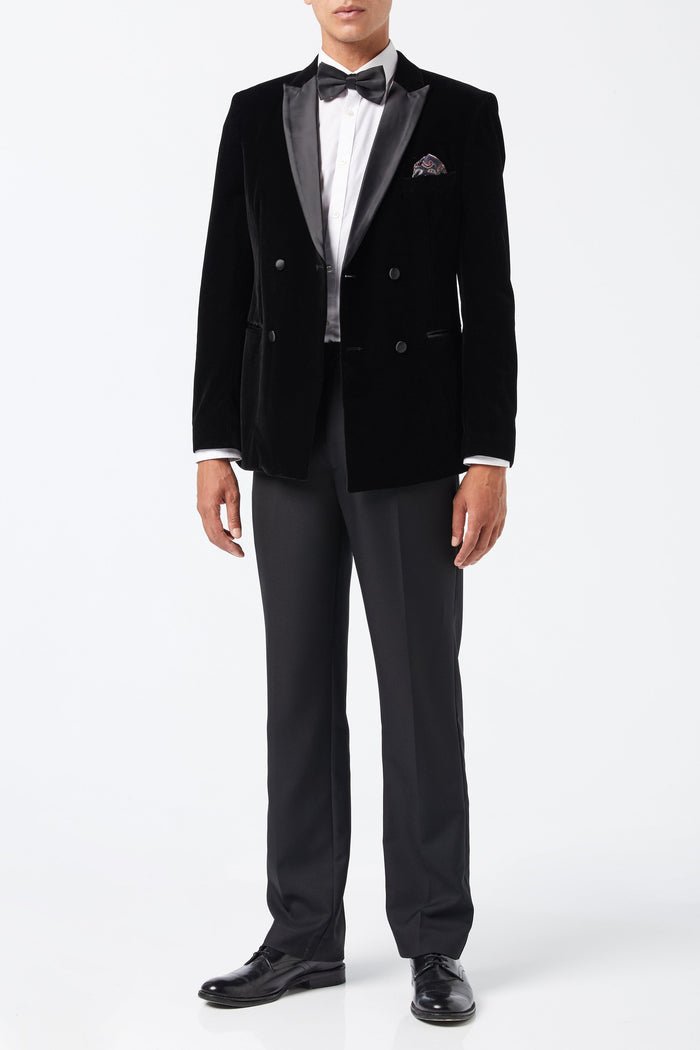 SMITH - TUXEDO VELVET DOUBLE BREASTED BLAZER