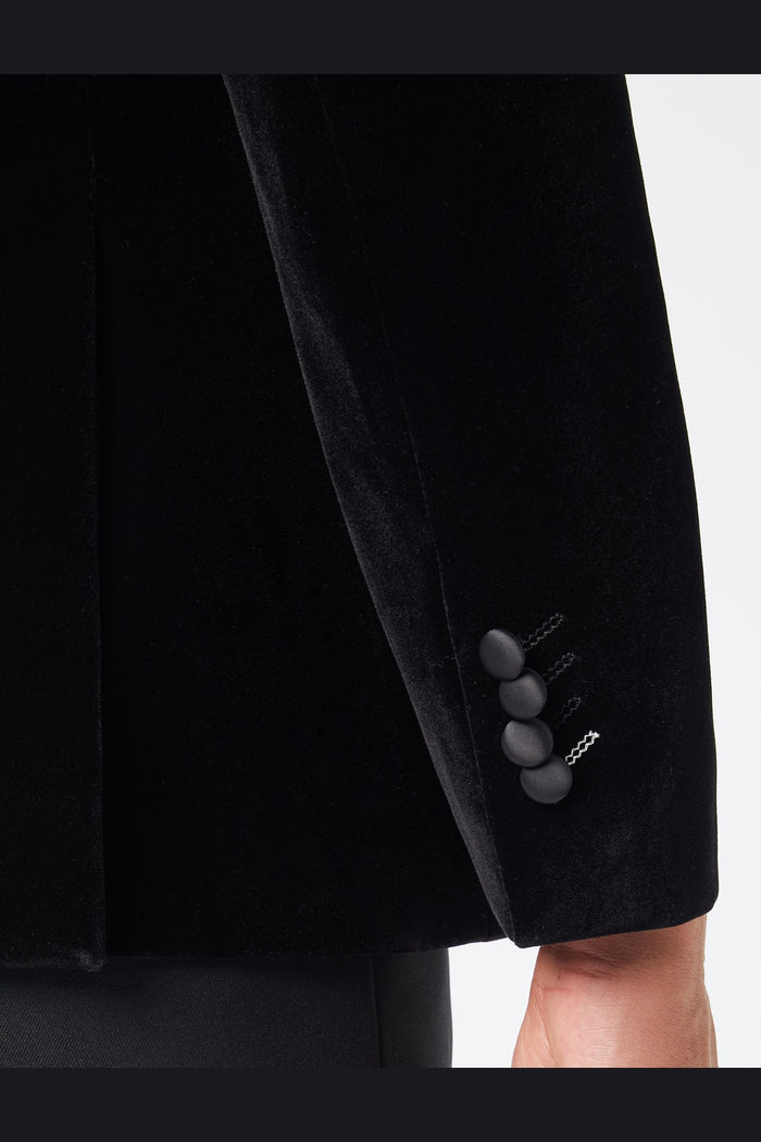 SMITH - TUXEDO VELVET DOUBLE BREASTED BLAZER