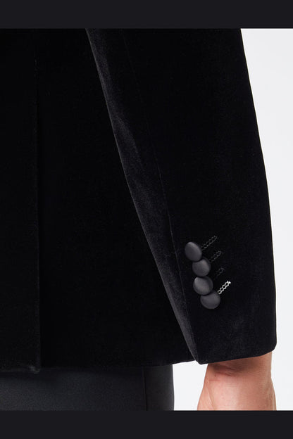 SMITH - TUXEDO VELVET DOUBLE BREASTED BLAZER