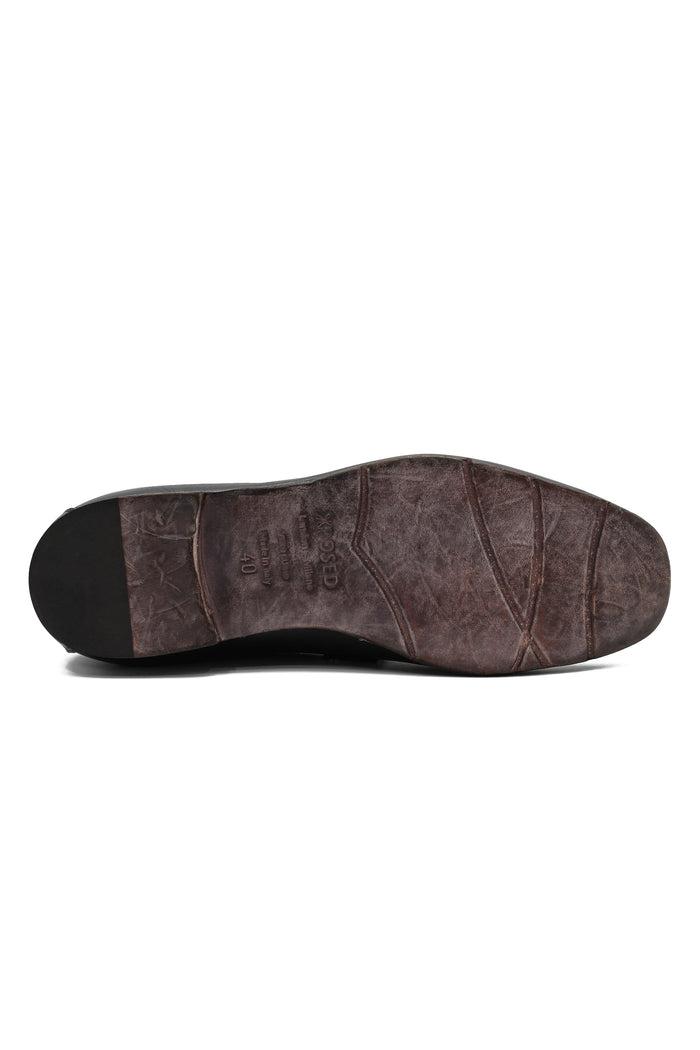 SNAFFLE BIT LOAFER IN BLACK ITALIAN LEATHER