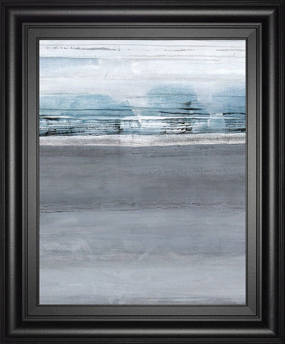 Snowy Tracks By Sims - Framed Print Wall Art - Dark Gray