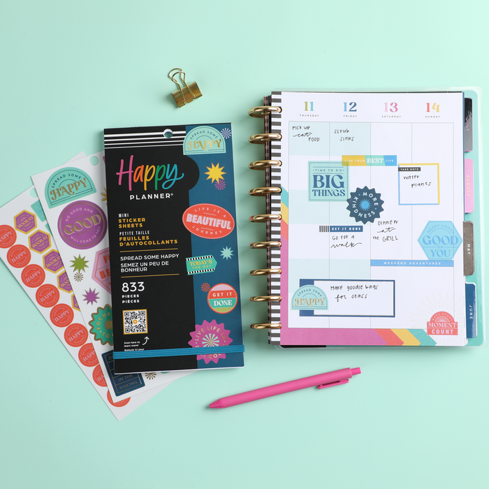 Spread Some Happy - Value Pack Stickers - Mini
