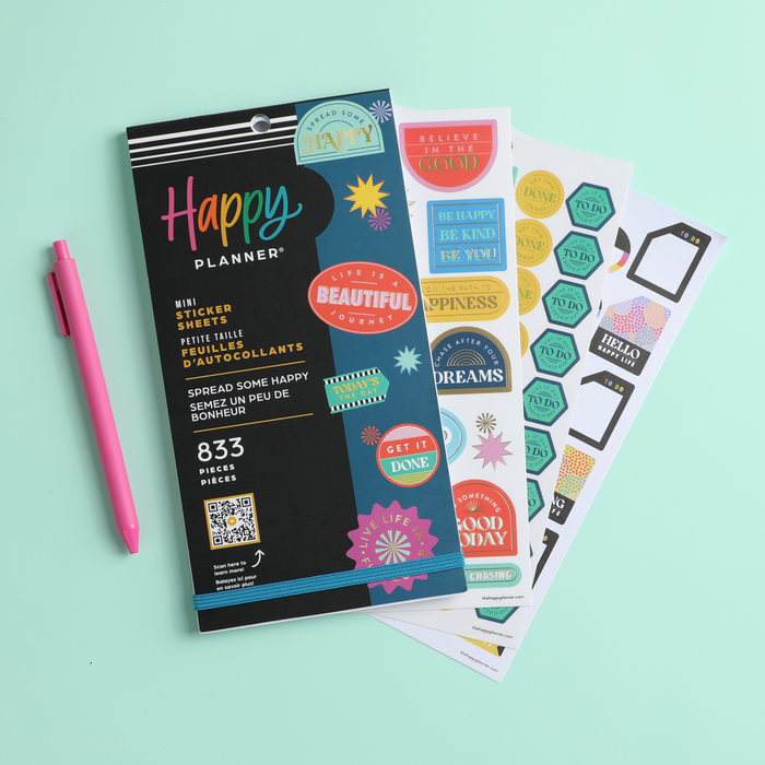 Spread Some Happy - Value Pack Stickers - Mini