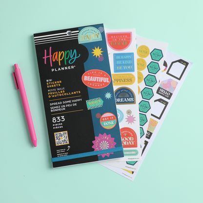 Spread Some Happy - Value Pack Stickers - Mini