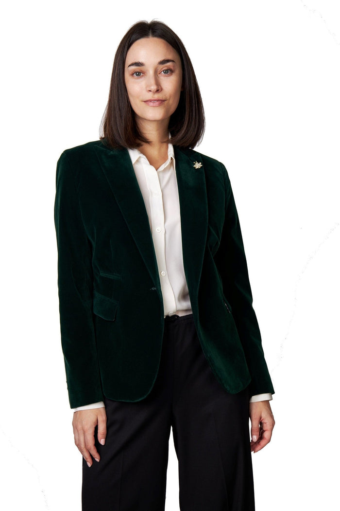STELLA - LADIES GREEN BLAZER