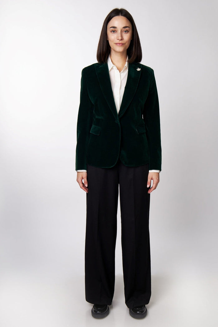 STELLA - LADIES GREEN BLAZER