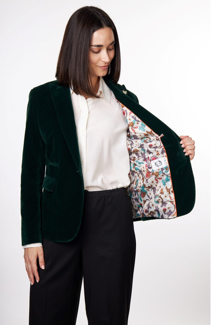 STELLA - LADIES GREEN BLAZER