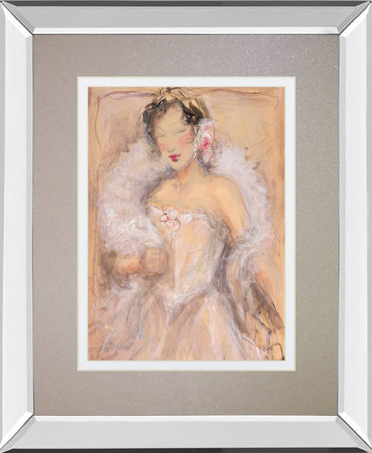 Stole My Heart I By Dupre - Mirror Framed Print Wall Art - Pink